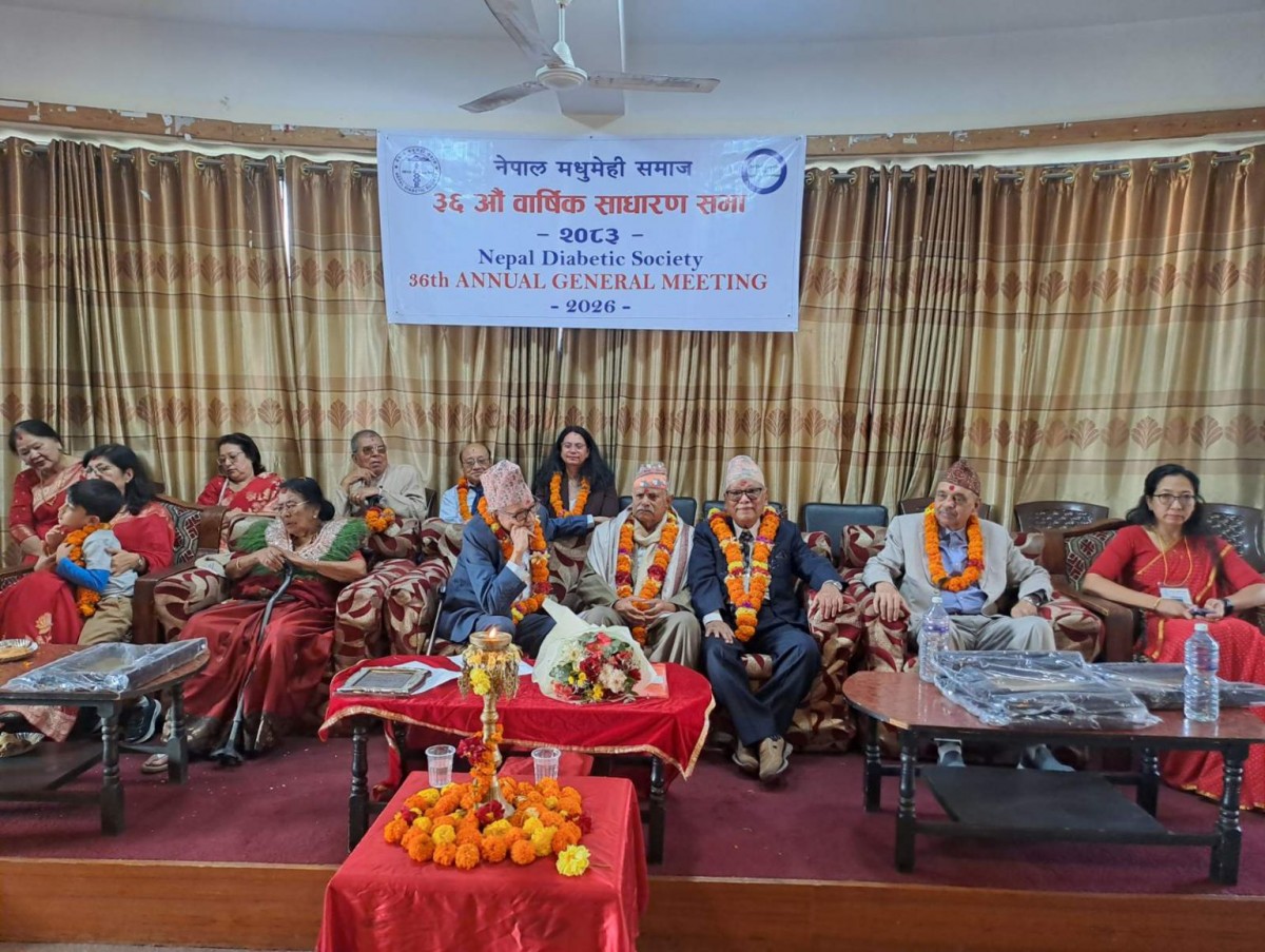 मधुमेह नियन्त्रणमा जनचेतना बढाउन पूर्वराष्ट्रपति यादवको जोड